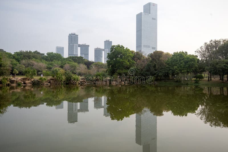 Park Lianhuashan w Shenzhen obraz royalty free