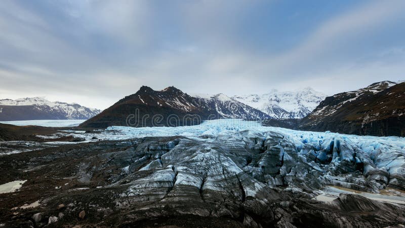Park narodowy skaftafall glacier vatnajokull w islandii