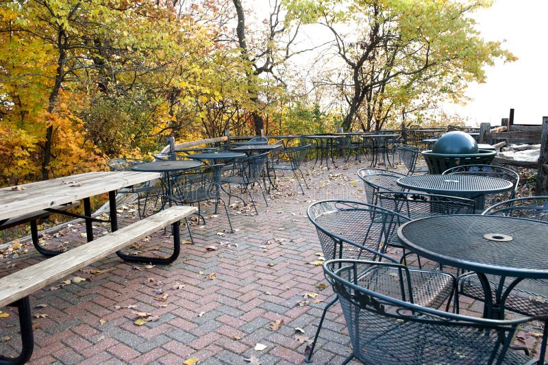 Park Patio stock photo. Image of tabes, fall, outdoor 35001620
