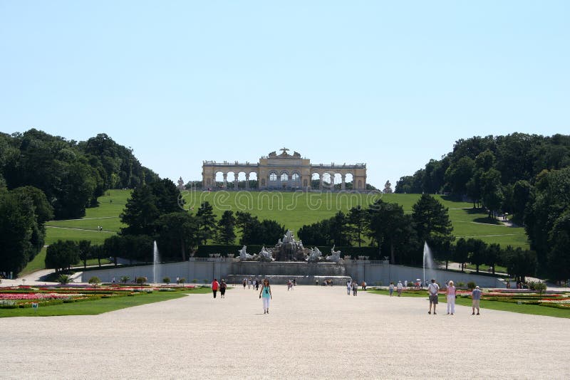 In park of schoenbrunn palace