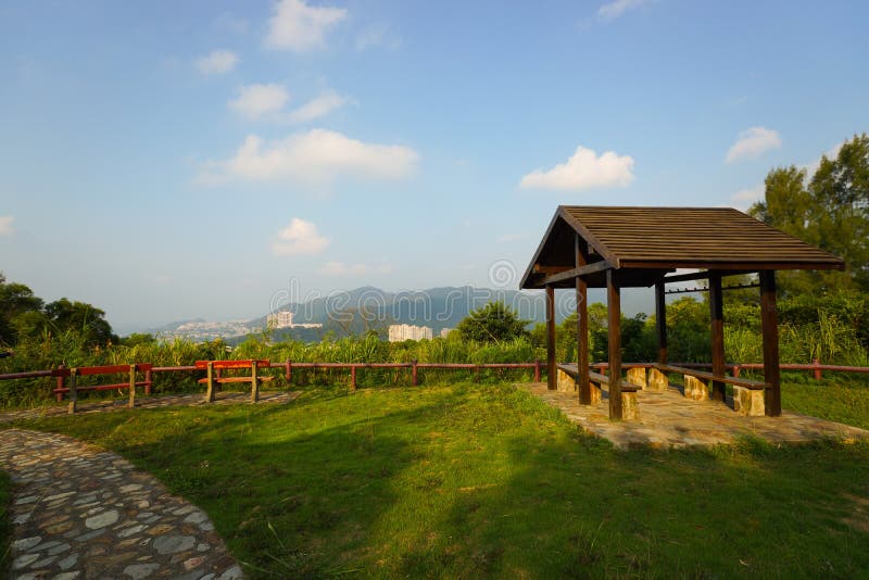 Park w Hong Kong górach obrazy stock Park w Hong Kong górach obrazy stock
