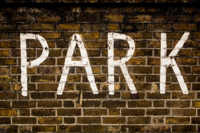 Word PARK alphabet stock photo. Image of children, comic 124664192