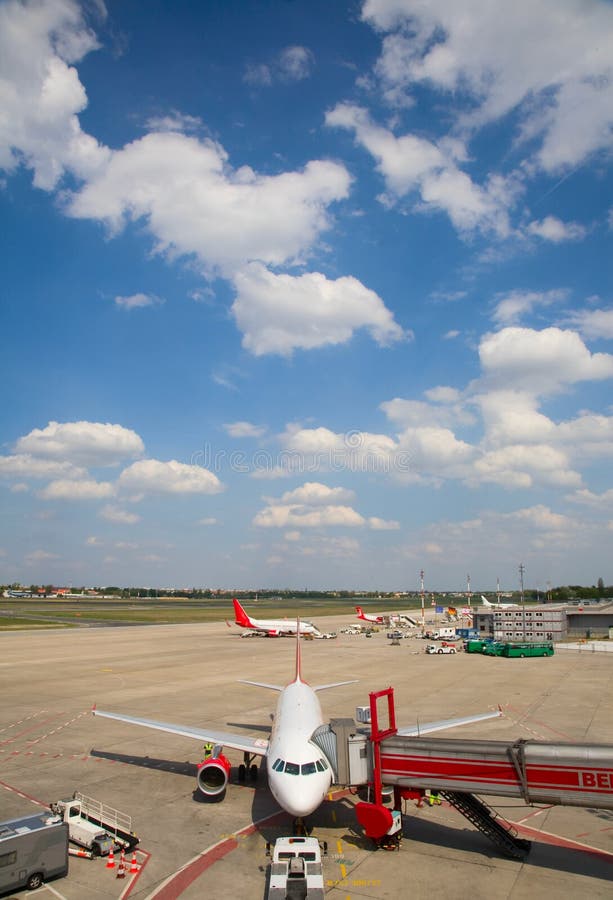 Parked aircraft parked