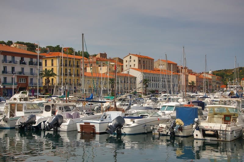 Port-Vendres, France stock image. Image of france, mediterranean - 10747895