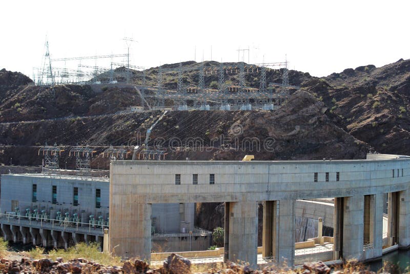 Parker Dam, Parker, Arizona, La Paz County, Verenigde Staten stock afbeelding Parker Dam, Parker, Arizona, La Paz County, Verenigde Staten stock afbeelding