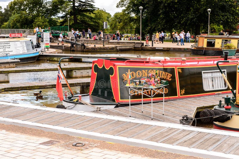 Parkera av Stratford på Avon, England, Förenade kungariket arkivbild Parkera av Stratford på Avon, England, Förenade kungariket arkivbild
