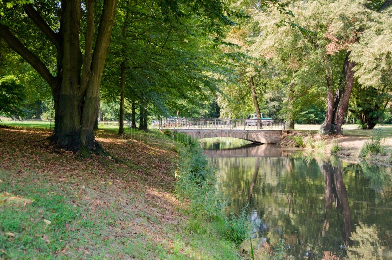 Parkera von Muskau, Muskauer parkerar för ¼rst-PÃ för lub FÃ ¼ ckler-parkerar, parkerar MuÅ ¼akowski royaltyfri fotografi Parkera von Muskau, Muskauer parkerar för ¼rst-PÃ för lub FÃ ¼ ckler-parkerar, parkerar MuÅ ¼akowski royaltyfri fotografi