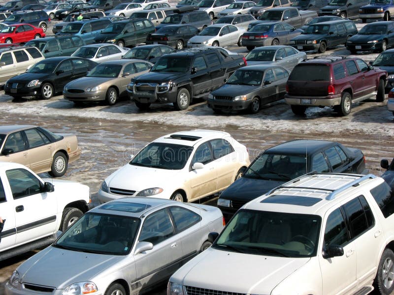 Parking photographie stock libre de droits