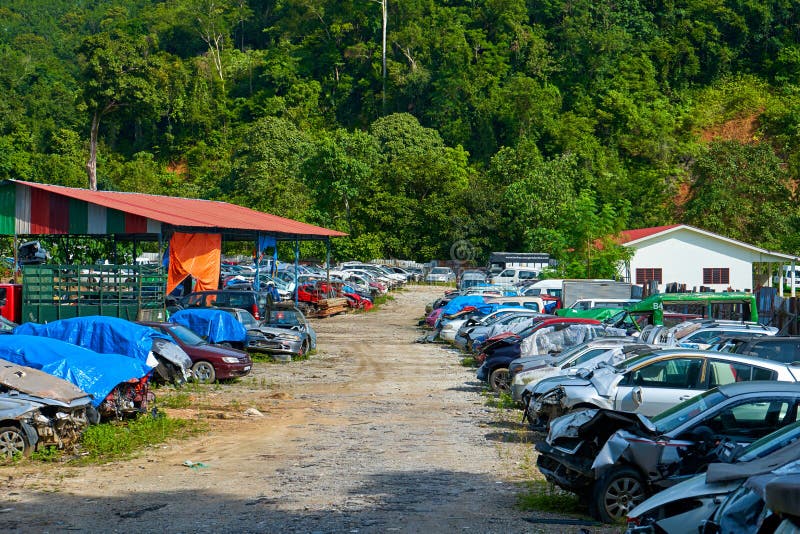 Parking of Damaged Cars after an Accident Editorial Photo Image of