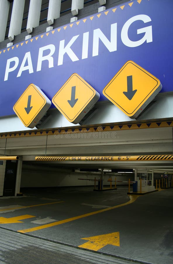 Parking entrance stock photo. Image of architecture, park 1882006