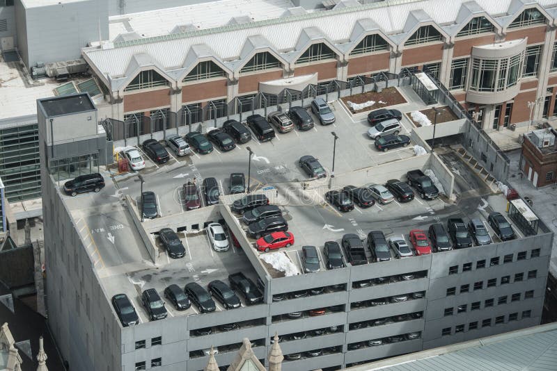 Parking Garage Full of Cars in the Big City. Parking Concept Stock Image -  Image of mall, condo: 89551221