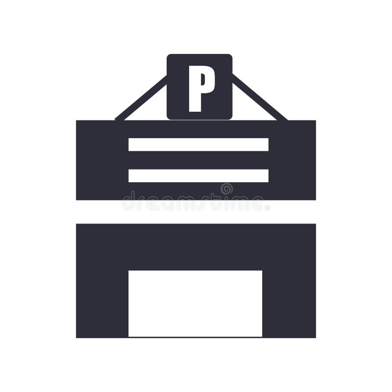 Parking Icon Vector Sign and Symbol Isolated on White Background