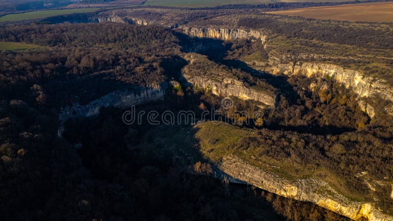 The beauty of Bulgaria, Chernelka river canyon, near the village of Gortalovo, Pleven, Bulgaria