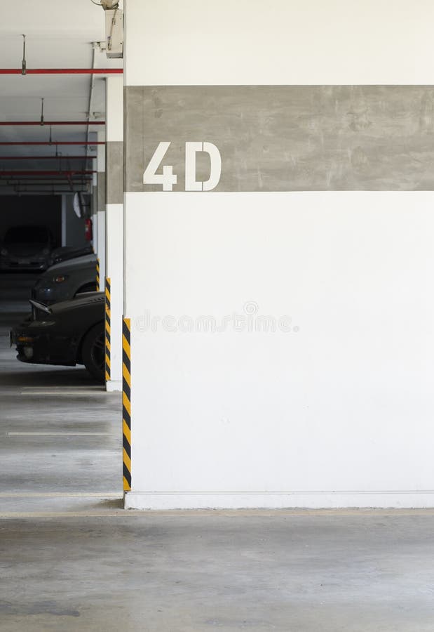 Parking Lot Number Wall,parking Area Stock Photo Image of design
