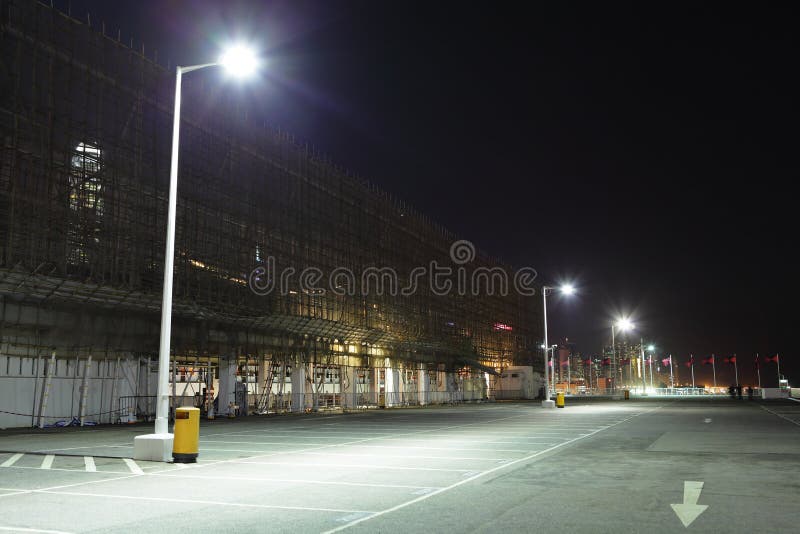 An Empty Parking Garage At A Night Time Background, Parking Garage Near Me  To Take Picture, Car, Garage Background Image And Wallpaper for Free  Download