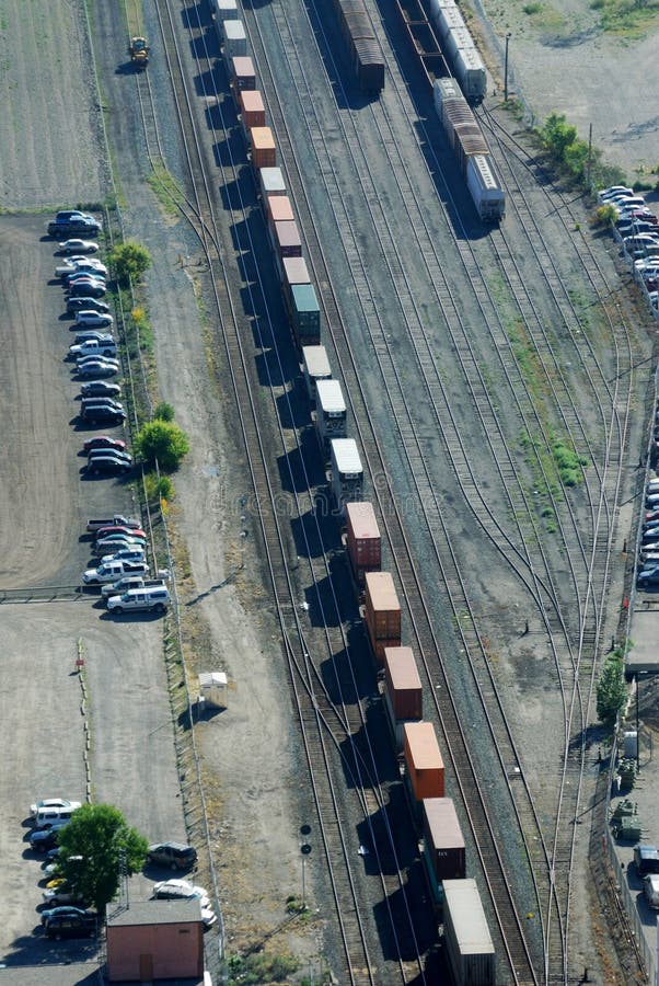 Parking Lot and Rail Tracks Stock Image Image of tracks, urban 4677969
