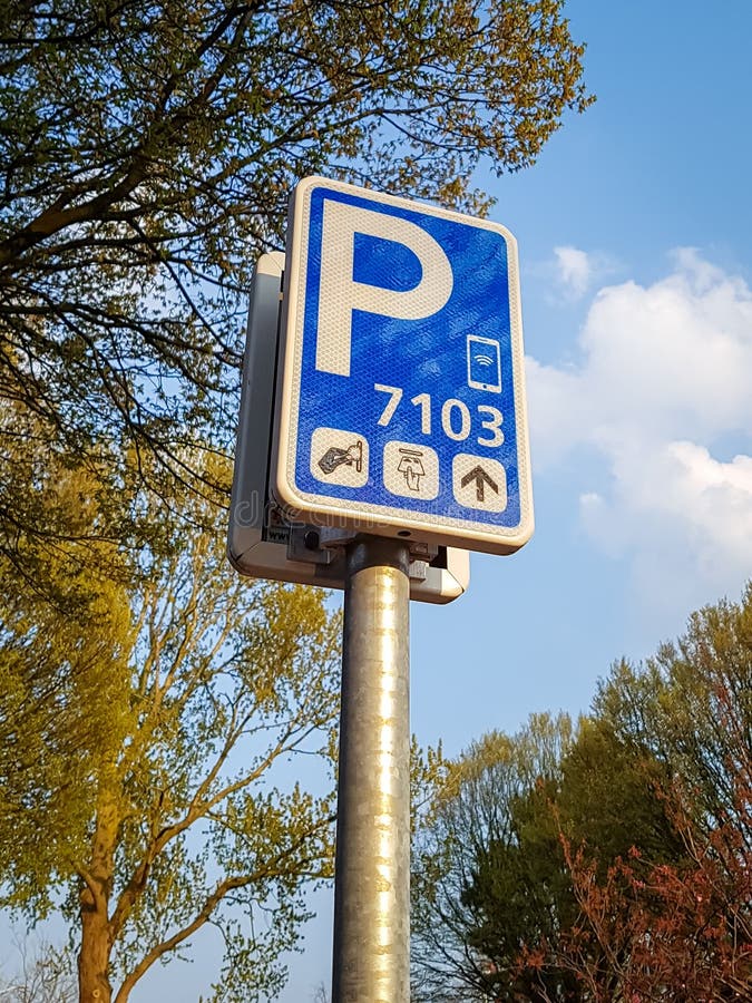 Parking maszyny znak obrazy stock Parking maszyny znak obrazy stock