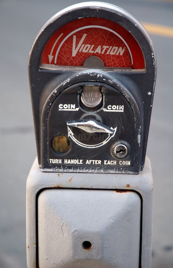 Parking Meter in Violation Mode Editorial Stock Image Image of meter