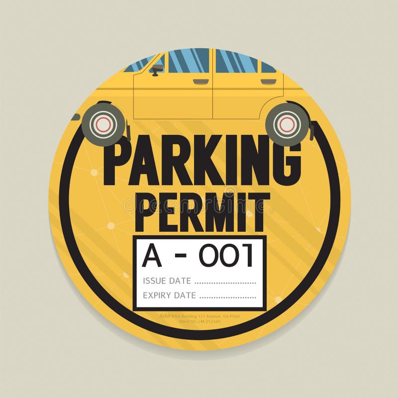 Parking Permit Stock Illustrations – 358 Parking Permit Stock