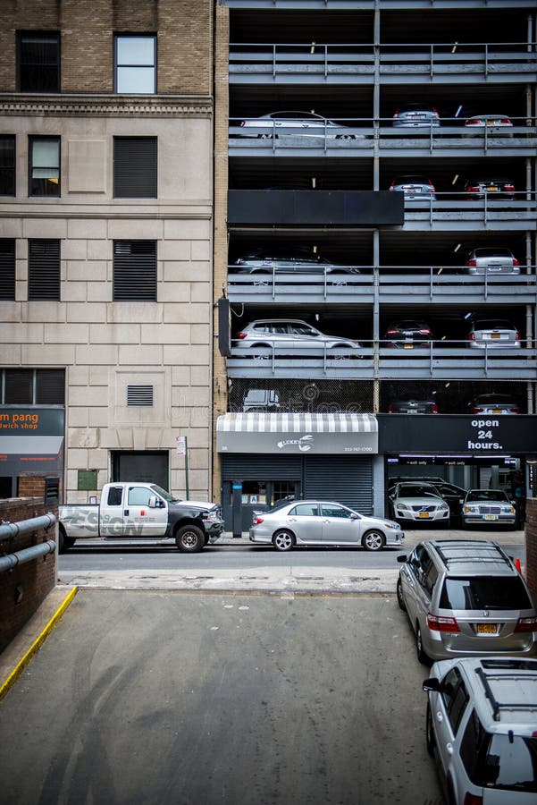 Parking Space in New York City Editorial Photo Image of street