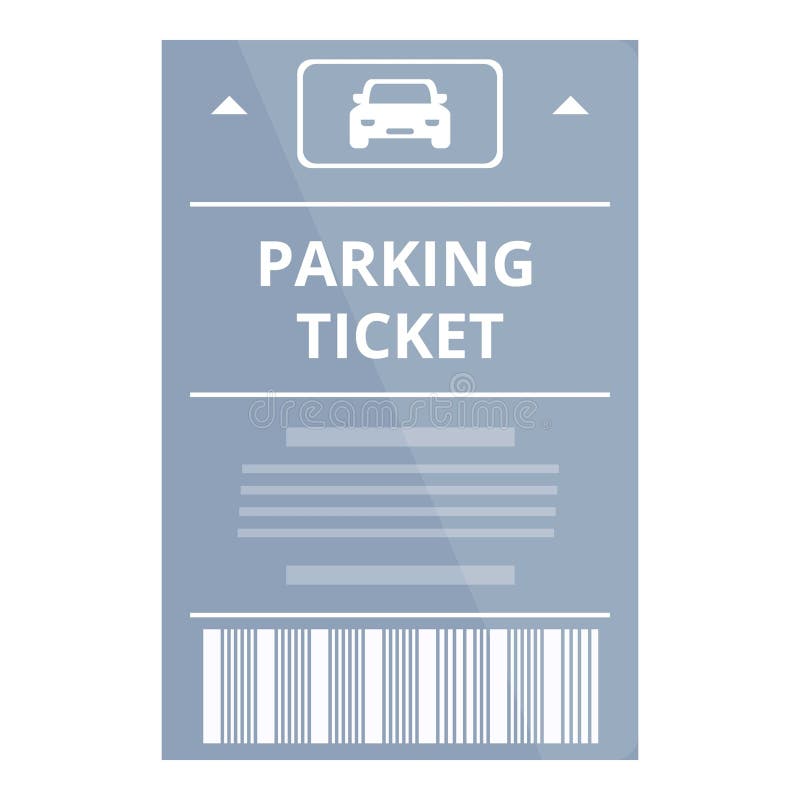 Parking Ticket Showing Fine for Car Parking Violation Stock Vector Illustration of illegal