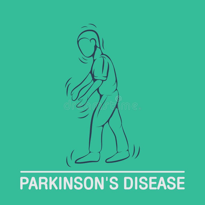 PARKINSON ` S choroby wektoru logo royalty ilustracja PARKINSON ` S choroby wektoru logo royalty ilustracja