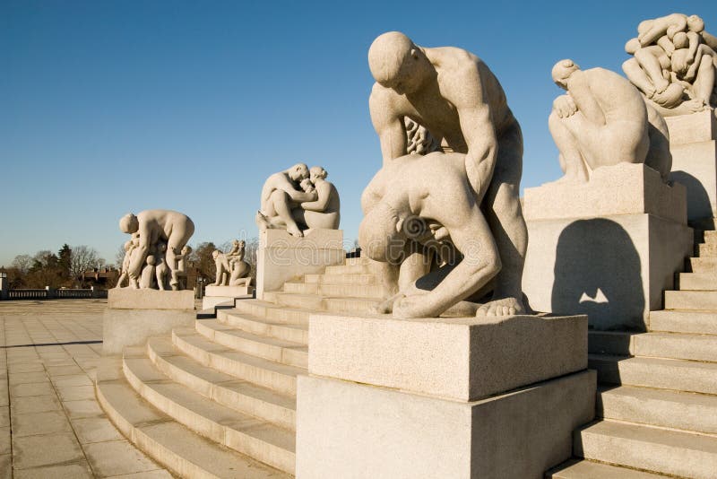 parkowy Norway vigeland Oslo fotografia stock parkowy Norway vigeland Oslo fotografia stock