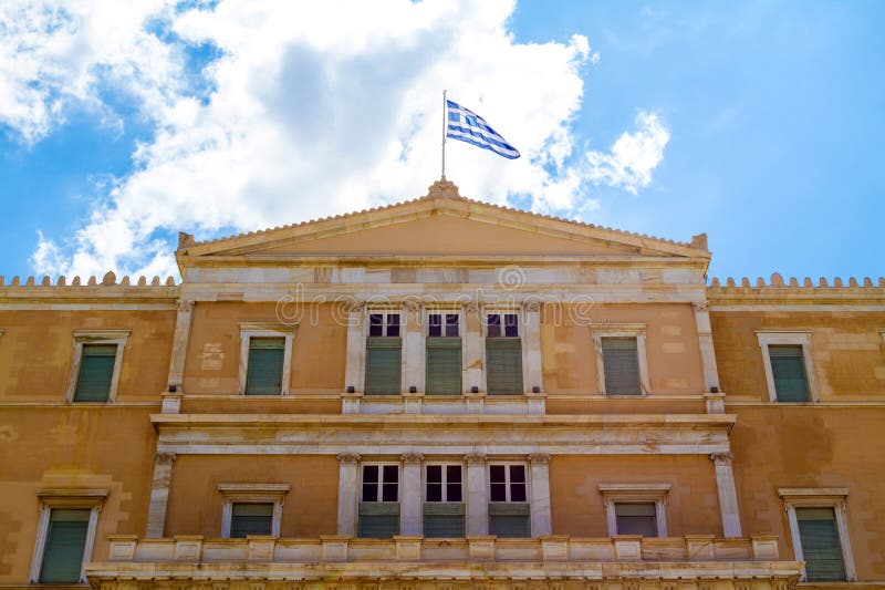 Download Parlamento greco immagine stock. Immagine di casa, facade - 56889621