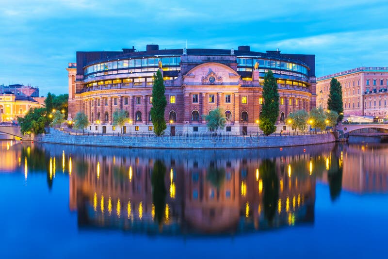 Parlamentsgebäude in Stockholm, Schweden lizenzfreies stockfoto Parlamentsgebäude in Stockholm, Schweden lizenzfreies stockfoto