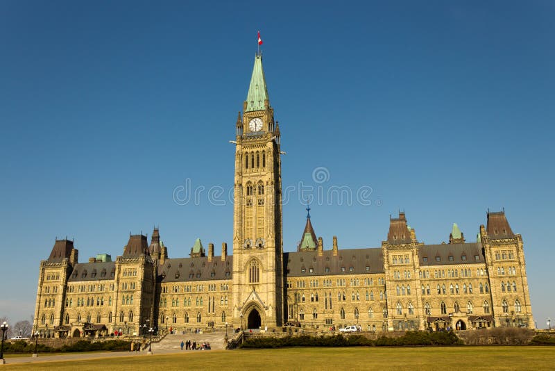 Parliament Hill in Ottawa, Canada royalty free stock photography Parliament Hill in Ottawa, Canada royalty free stock photography