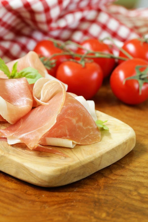 Parma Ham (jamon) with Fragrant Herbs Stock Image Image of rosemary