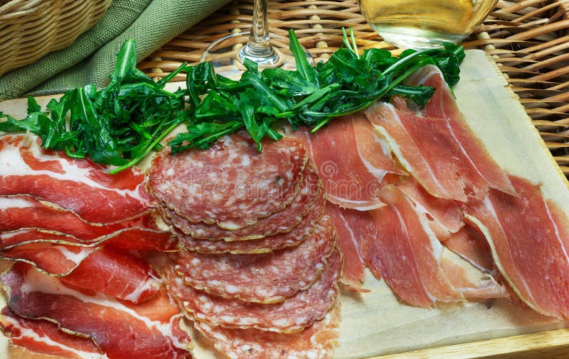 Parma Ham (jamon) Traditional Italian Meat Specialties Stock Image Image of closeup, pork