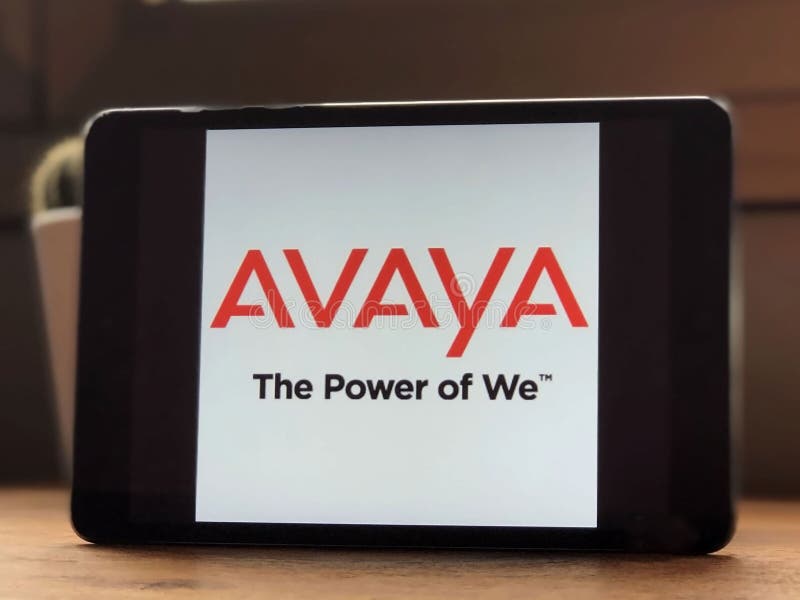 Avaya company logo editorial image. Image of editorial - 98259100