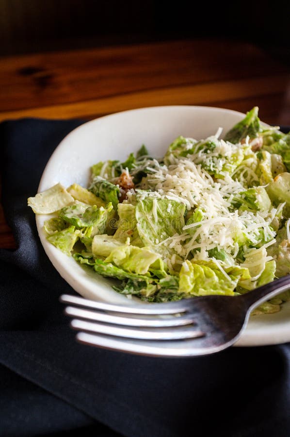Parmesan Caesar Salad stock photo. Image of dressing 198874382
