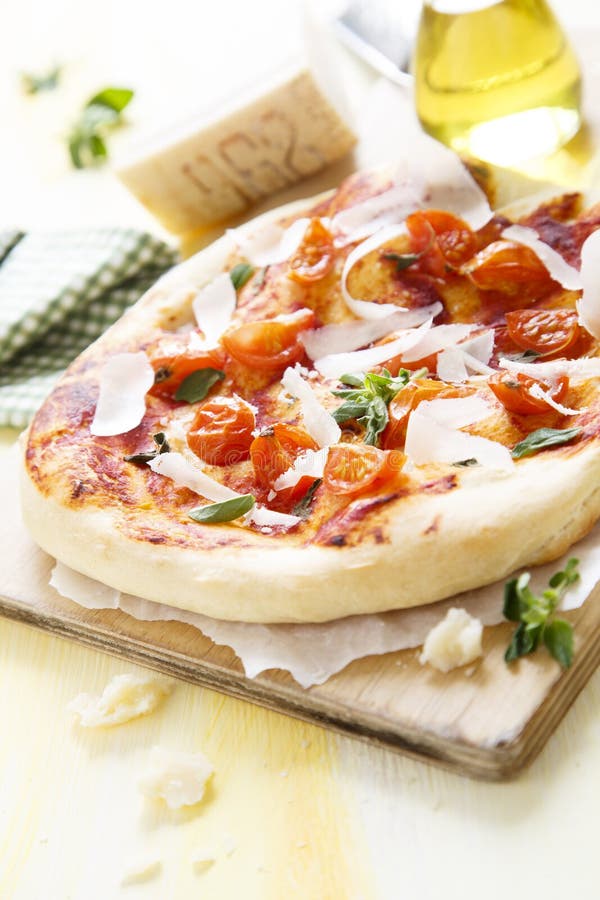 Parmesan cheese pizza stock photo. Image of oregano, cheese 48739146