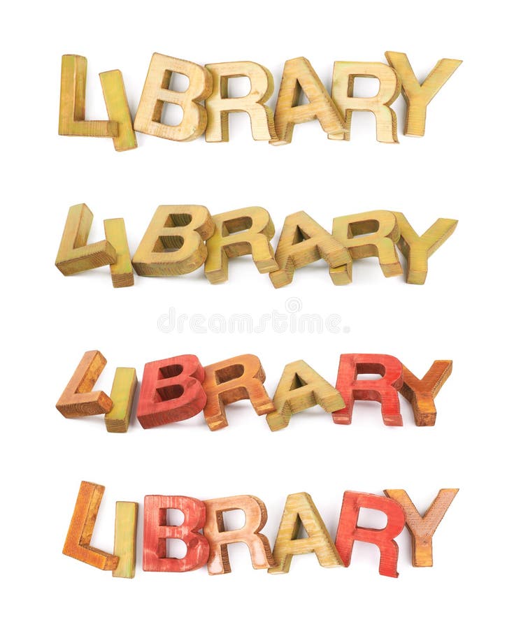Parola fatta delle lettere di legno isolate immagine stock Parola fatta delle lettere di legno isolate immagine stock
