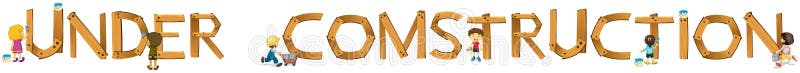 Parola inglese in costruzione royalty illustrazione gratis Parola inglese in costruzione royalty illustrazione gratis