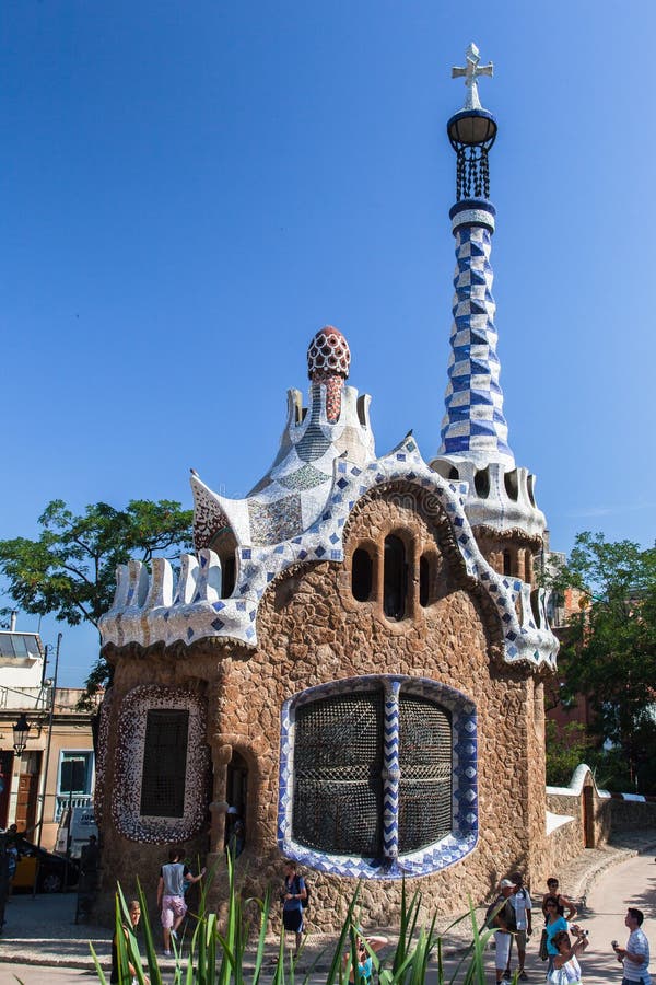 Parque Barcelona Catalunia España de Guell fotografía de archivo libre de regalías Parque Barcelona Catalunia España de Guell fotografía de archivo libre de regalías