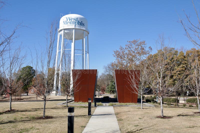 Parque caido de los oficiales, Memphis Arkansas del oeste imagenes de archivo Parque caido de los oficiales, Memphis Arkansas del oeste imagenes de archivo