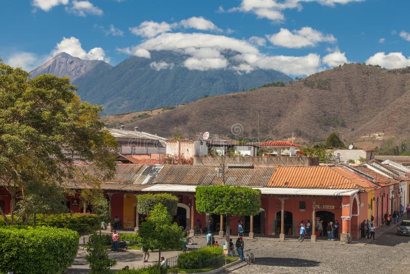 Parque Central, Antigua Guatemala royalty free stock image Parque Central, Antigua Guatemala royalty free stock image
