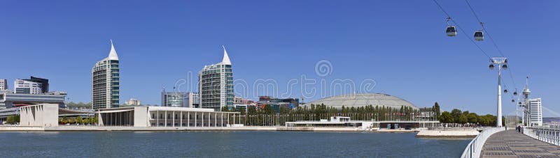 Parque das Nacoes/Park van Naties - Lissabon royalty-vrije stock fotografie Parque das Nacoes/Park van Naties - Lissabon royalty-vrije stock fotografie