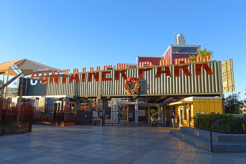 Parque de Contenedores en el centro de Las Vegas, NV, Estados Unidos