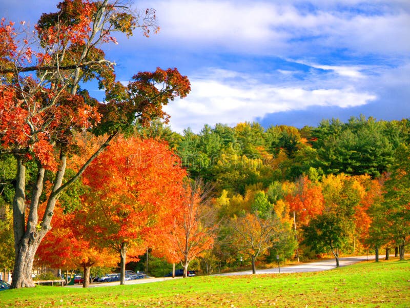 Parque De Derryfield En Manchester, NH Imagen de archivo Imagen de