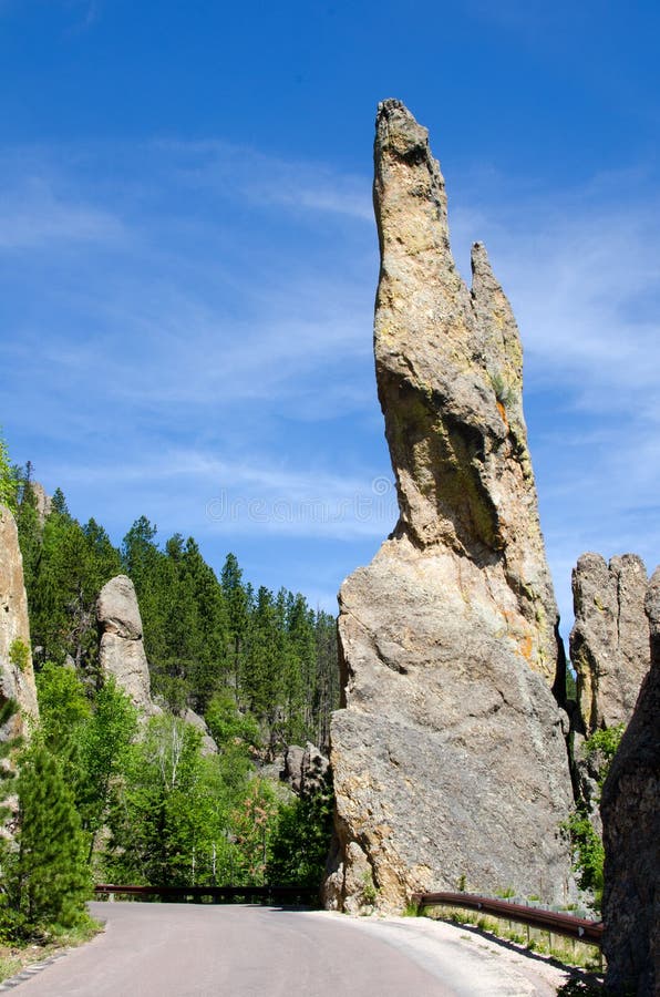 Needles Highway Scenic Drive (SD Highway 87) in Custer State Park, South Dakota, USA. Needles Highway Scenic Drive (SD Highway 87) in Custer State Park, South Dakota, USA