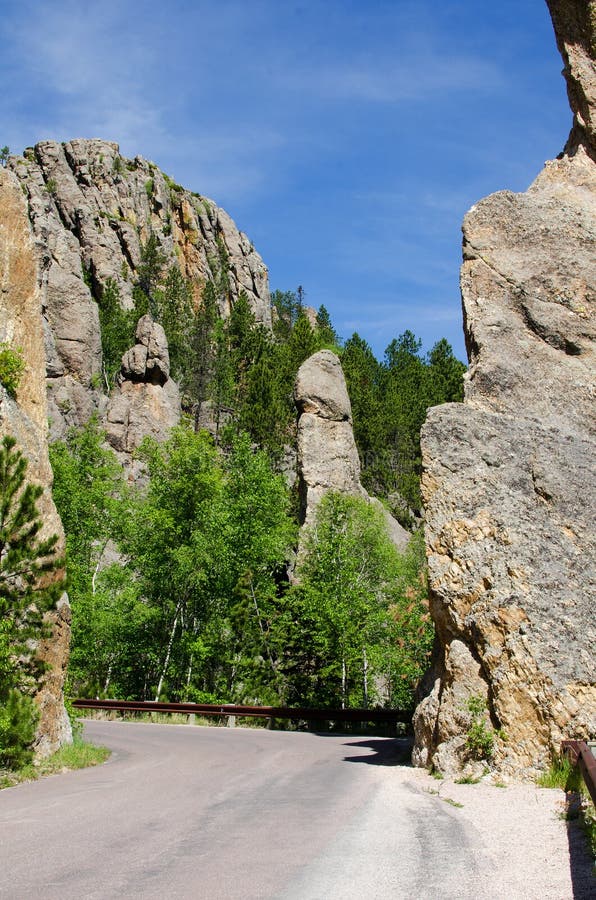 Needles Highway Scenic Drive (SD Highway 87) in Custer State Park, South Dakota, USA. Needles Highway Scenic Drive (SD Highway 87) in Custer State Park, South Dakota, USA