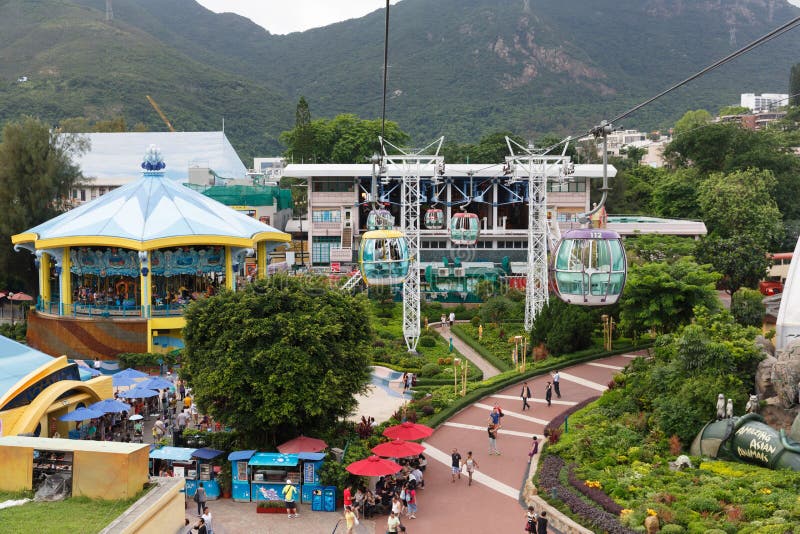 Parque Hong-Kong del océano imagen de archivo