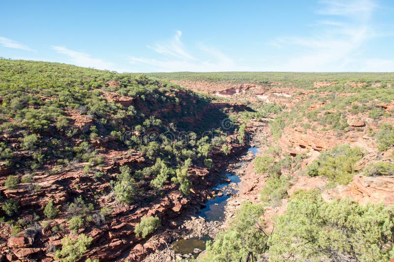 Parque nacional de Kalbarri: Z-curva foto de archivo Parque nacional de Kalbarri: Z-curva foto de archivo