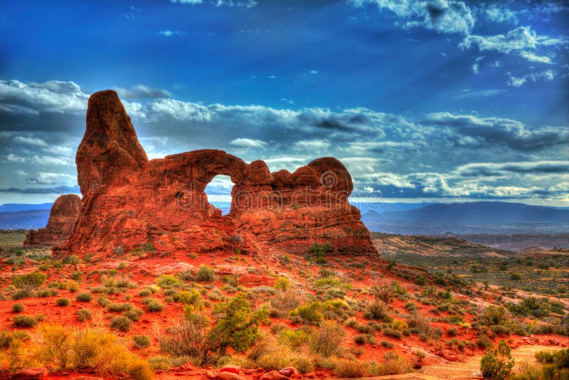 Parque Nacional De Los Arcos En Moab Utah Los E.E.U.U. Foto de archivo