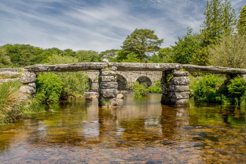 Parque nacional de Postbridge Dartmoor imagens de stock Parque nacional de Postbridge Dartmoor imagens de stock
