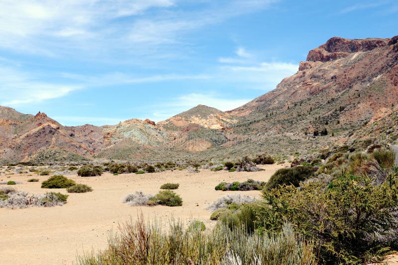 Parque nacional del EL Teide en Tenerife (España) foto de archivo Parque nacional del EL Teide en Tenerife (España) foto de archivo